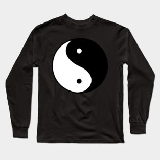 Yin Yang sticker Long Sleeve T-Shirt